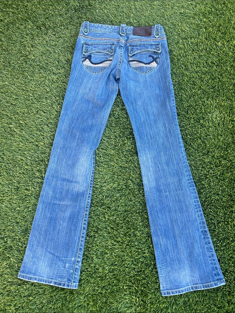 Armani Exchange Women's Light Blue Flared Jeans - Picture 9 of 15